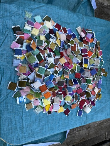 Cross Stitch Huge Embroidery Floss Lot 400 Cards with Thread - Picture 3 of 4