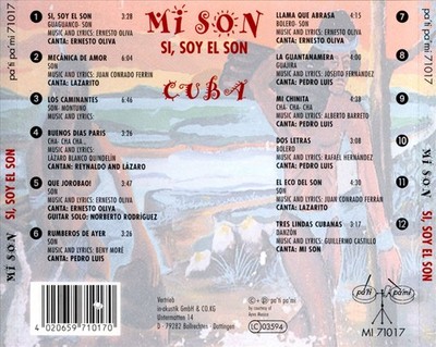 MI SON CUBA SI, SOY EL SON NEW CD