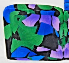 SCRAP polymer clay cane, raw, square, Kato, Premo s57194 1"x1"x 1 3/8"