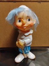 VTG USSR 10" Buratino Rubber Toy Doll RARE Collectible USSR Version Of Pinocchio