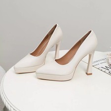 Decolte Donna Bianche Con Plateau E Tacco 11 cm Eleganti Da Cerimonia CF64887