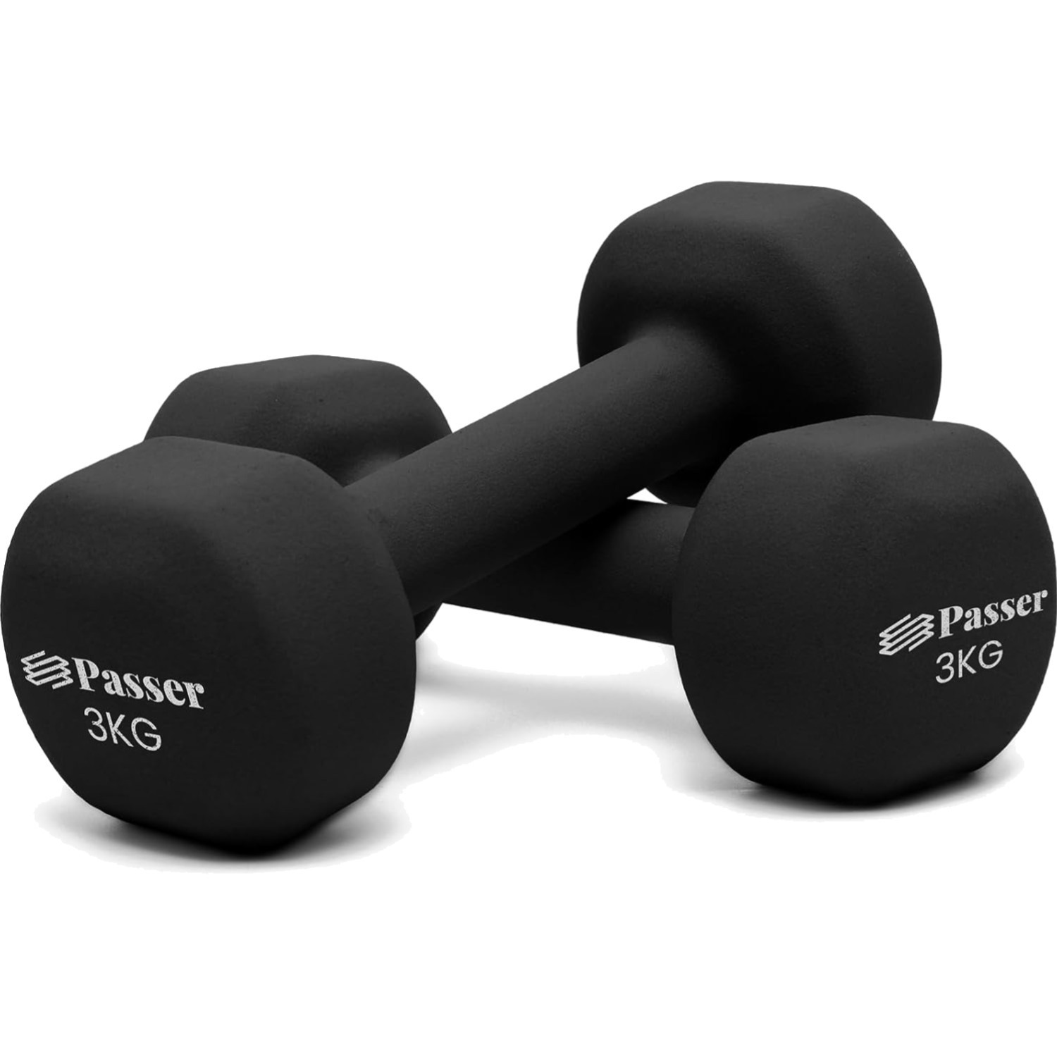 Kleine Kurzhanteln für Damen und Kinder - 2er-Set 3kg Rutschfest & Pflegeleicht