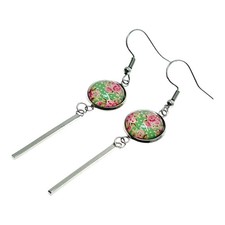 Minty Long Bar Earrings