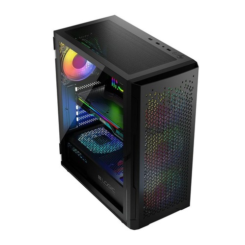 Case computer desktop ATX Logic ARAMIS ARGB Nero - Bild 6 von 10