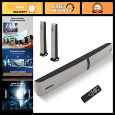 90W Bluetooth Sound Bar for Smart TV, Optical/AUX/ARC, Auto Volume Boost, 3 EQ M