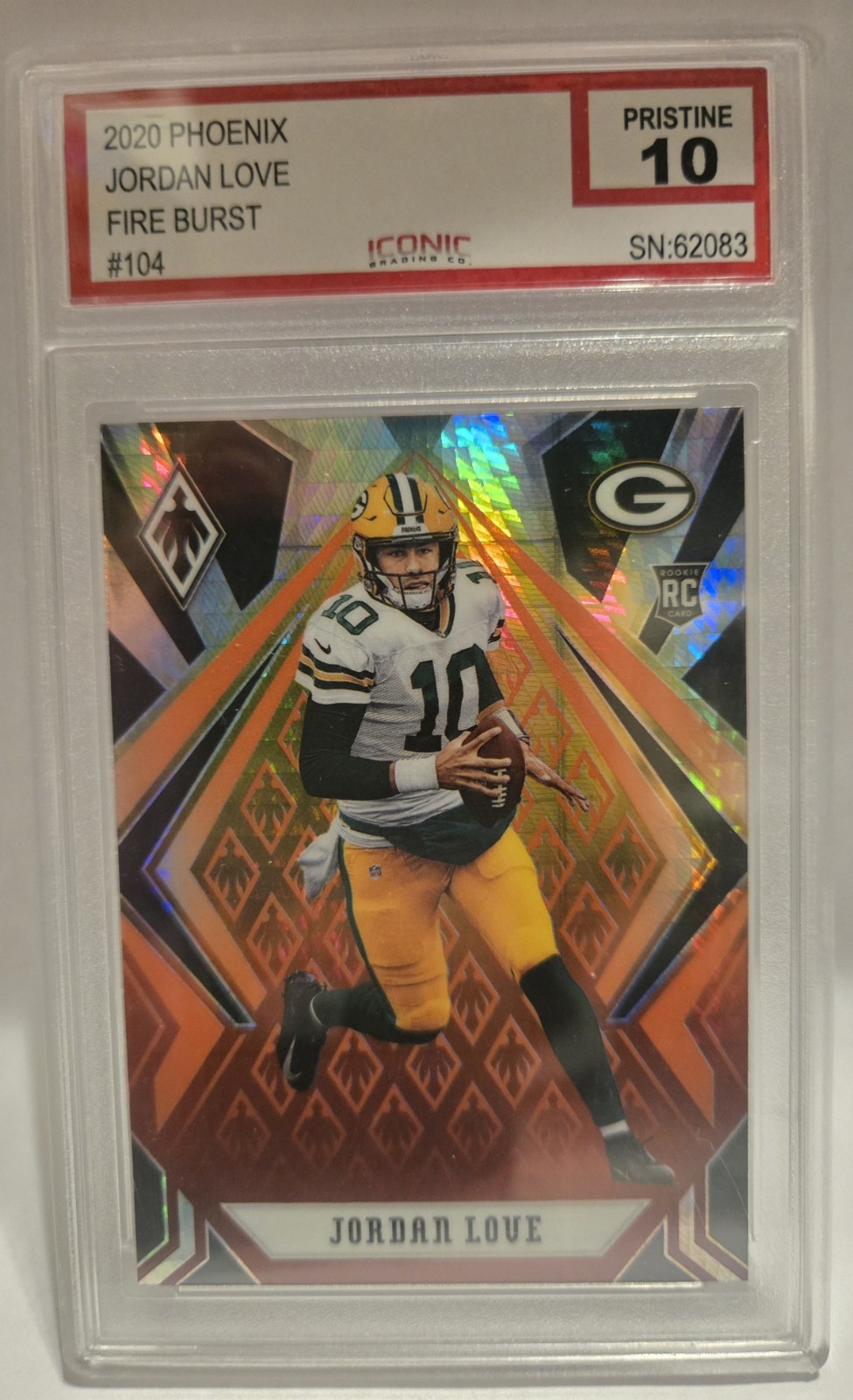 2020 Panini Phoenix - Rookies Jordan Love #104 Fire Burst (RC)