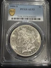 1884 S Morgan Silver Dollar PCGS AU-53