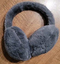 Grey Fluffy Earmuffs NWOT