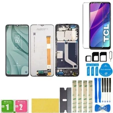 For TCL 40 XE 5G LCD Display Touch Screen Digitizer Assembly Replacement + Frame