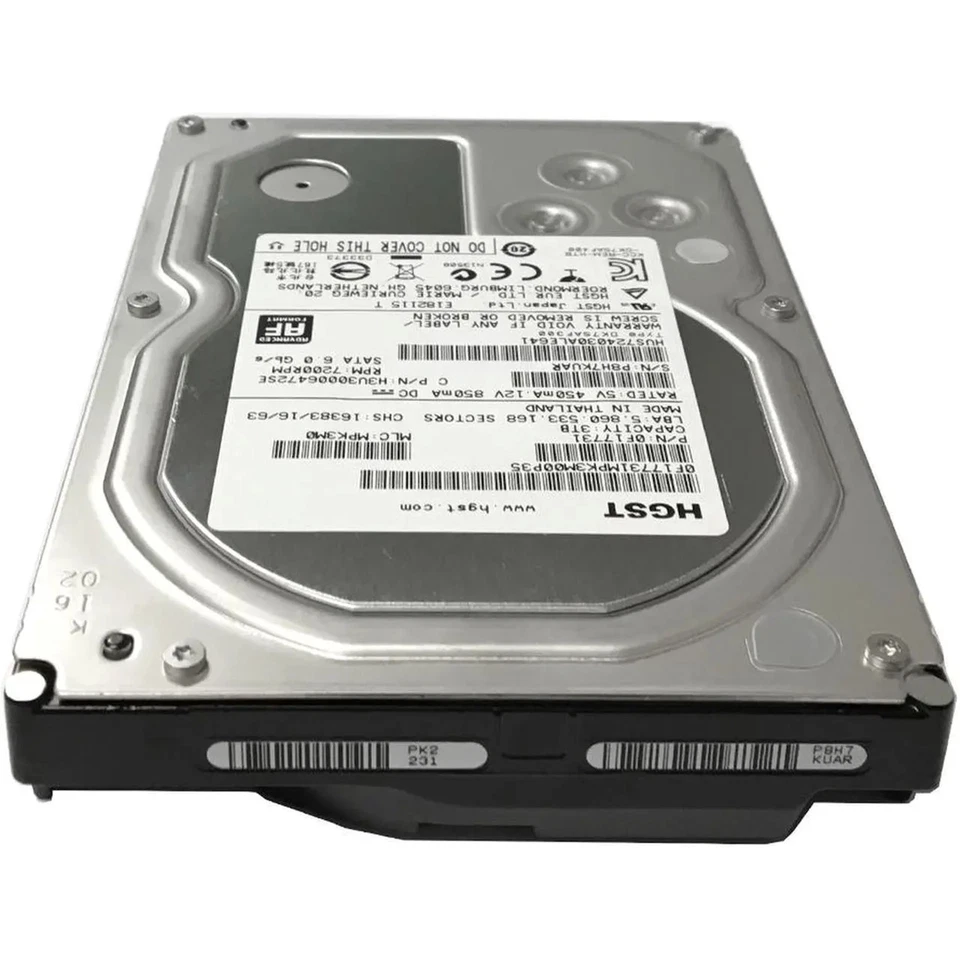 HGST Ultrastar 7K4000 - 3TB, 7200RPM, SATA 3.5" Enterprise Hard Drive - Image 3 of 4