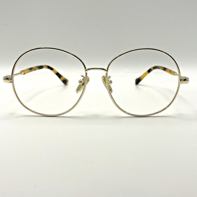 Oversized Gold Tone Tortoiseshell Eyeglasses Karen Walker Joyce Frames Only
