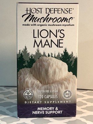 Host Defense Mushrooms Lion's Mane, Memory & Nerve Support, 120 CT EXP 05/2026