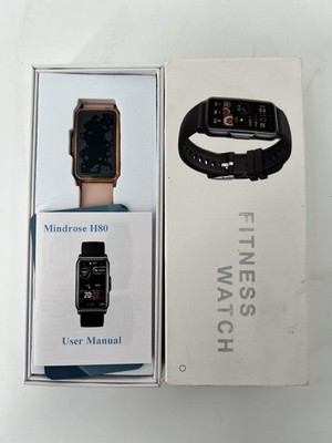 Mindrose Fitness Watch - Health Monitors, Waterproof, Android & iPhone, Pink