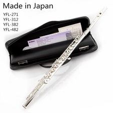 Japan Flute FL-482 Professional Cupronickel C Key 16 Hole Flute Silver Plated