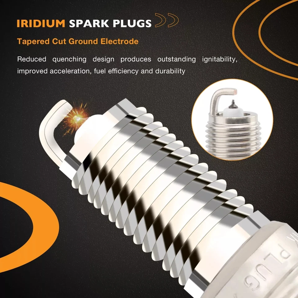 8x Ignition Coil & Spark Plugs w/ Wire For 05-19 Chevy Silverado GMC Sierra 1500 Foto 4 de 4