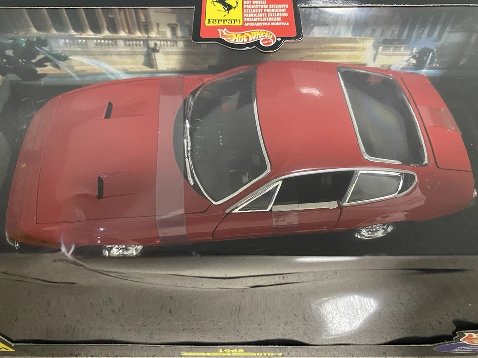 1:18 1968 Ferrari 365 GTB/4 Daytona Hot Wheels Diecast Supercar - NEW Sealed - Image 4 of 4
