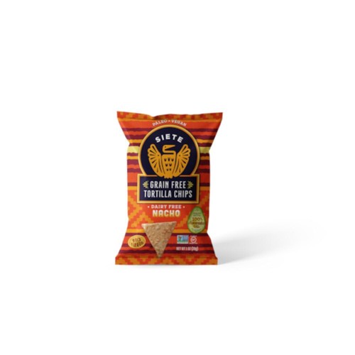 Siete Nacho Tortilla Chips - 1 Ounce Pack - 24 Packs Per Case