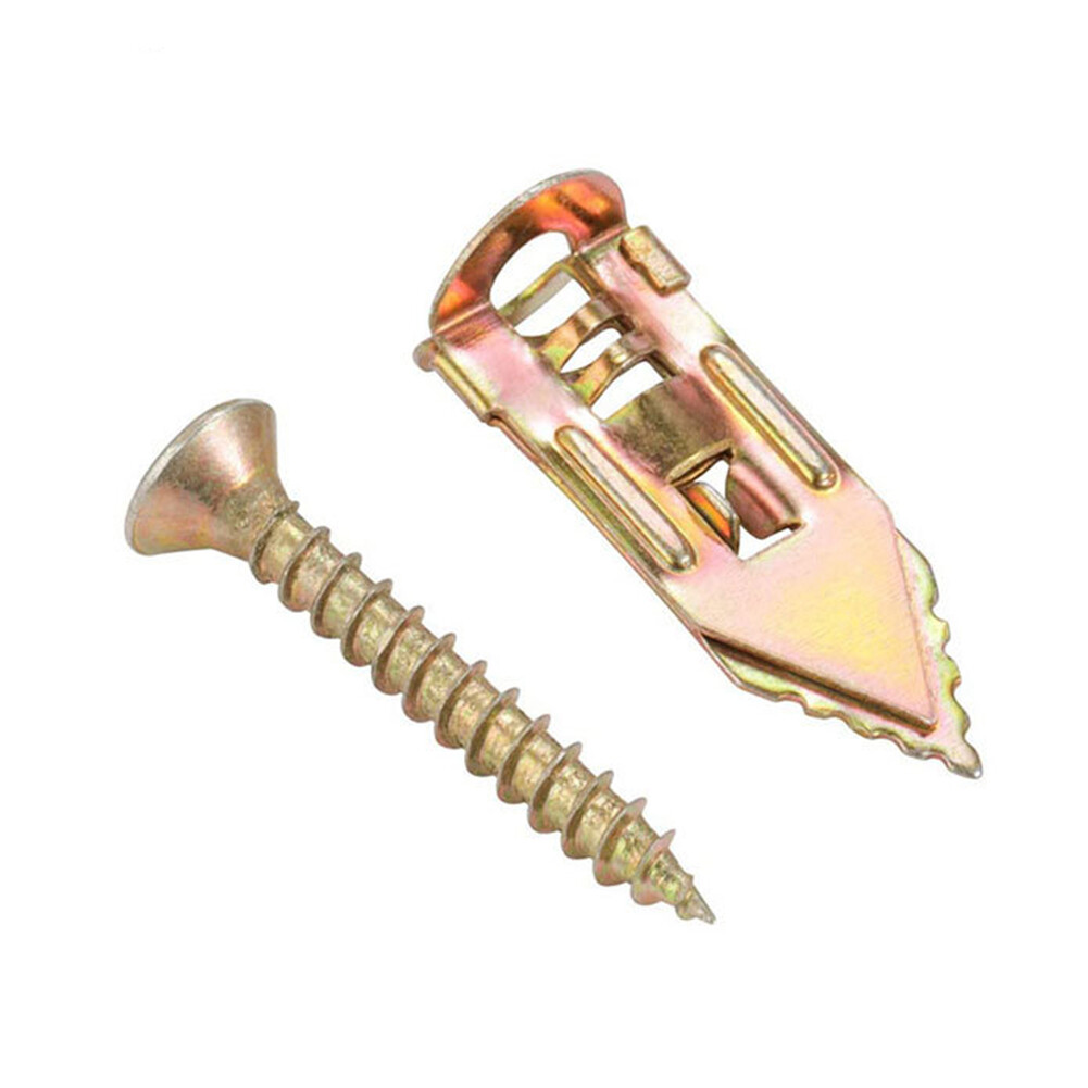 10pcs Self Drilling Drywall Screw Plasterboard Photo Frame Hanging Anchors Tool eBay