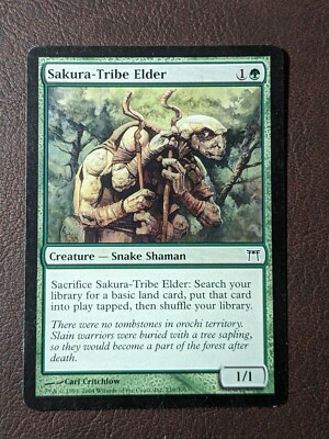 Sakura-Tribe Elder (169) - Commander 2011 - Moderately Played Sakura-Tribe Elder (169) - Commander 2011 - Moderately Played