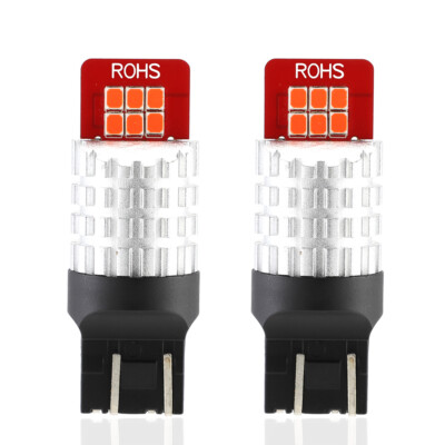 2 Stücke 7443 T20 W215W Rot Lampe 12 2835 SMD Auto LED 2 Stücke 7443 T20 W215W Rot Lampe 12 2835 SMD Auto LED