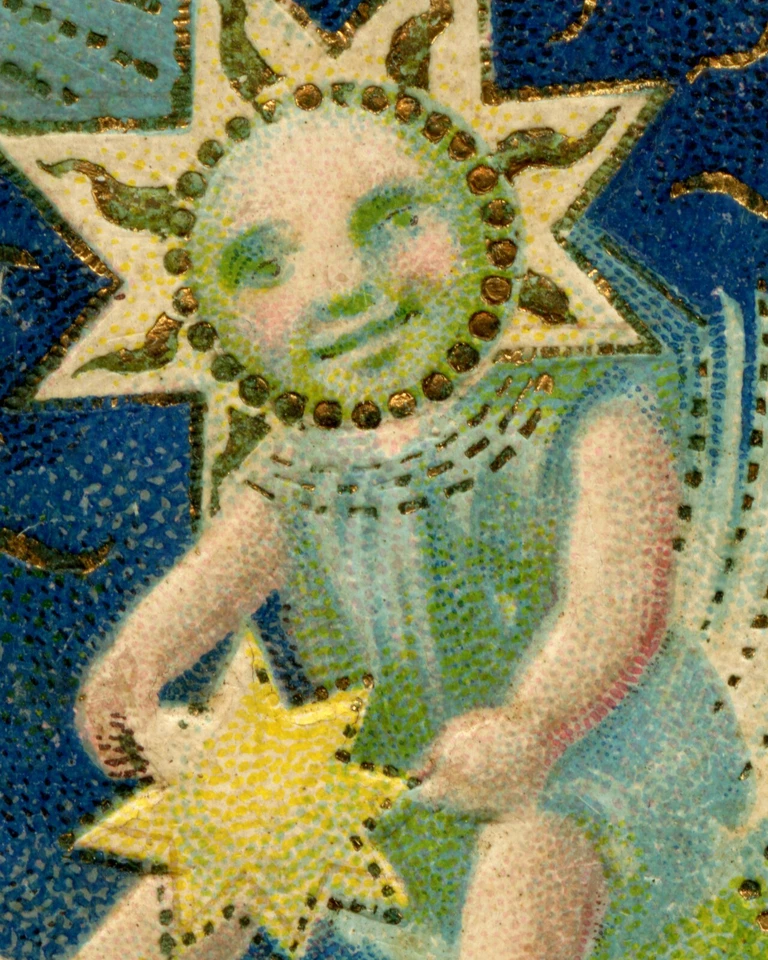 ¡Feliz Año Nuevo Luna Bebé PÓSTER 1907! (hasta 24" x 36") - Vacaciones - Lindo Foto 4 de 4