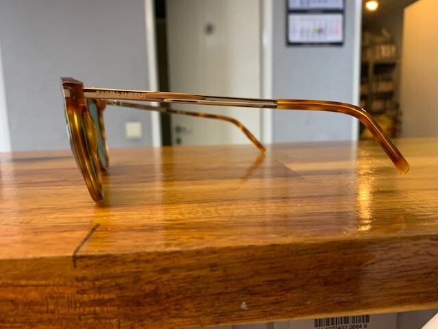 Occhiali da sole Saint Laurent SL 24 911DJ metallo nuovi originali marrone oro unisex