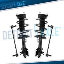 Front Struts w/ Coil Spring Assembly Sway Bars End Kit for 2014 - 2018 Mazda 3