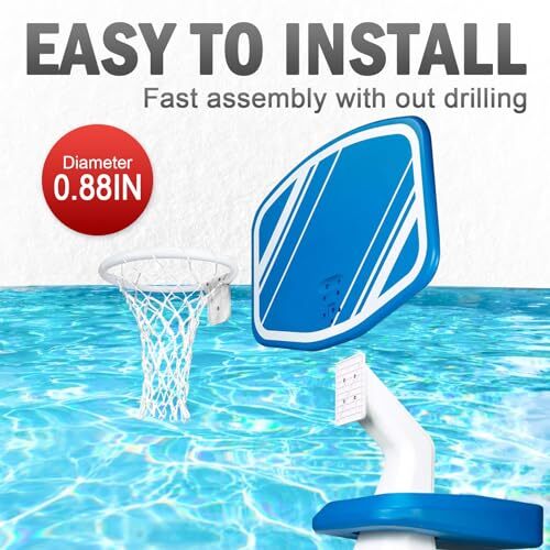 Basketball Rim Replacement for Poolmaster Splashback, Pool Basketball