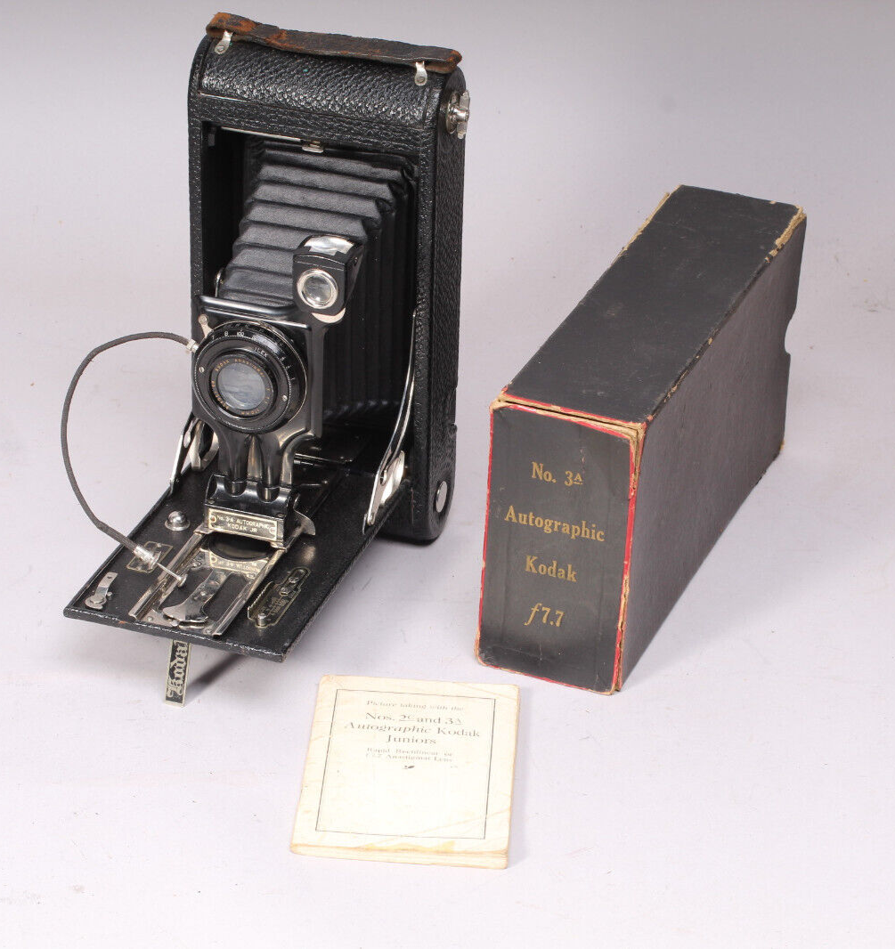 NO. 3-A AUTOGRAPHIC KODAK JR. F/7.7 ANASTIGMAT W ILEX SHUTTER IN