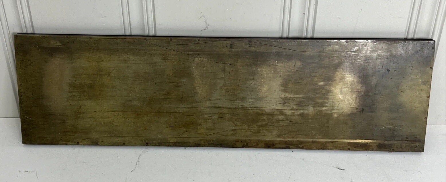 Antique Letterpress Printer Block Galley Tray 6.75” by 24" Chicago