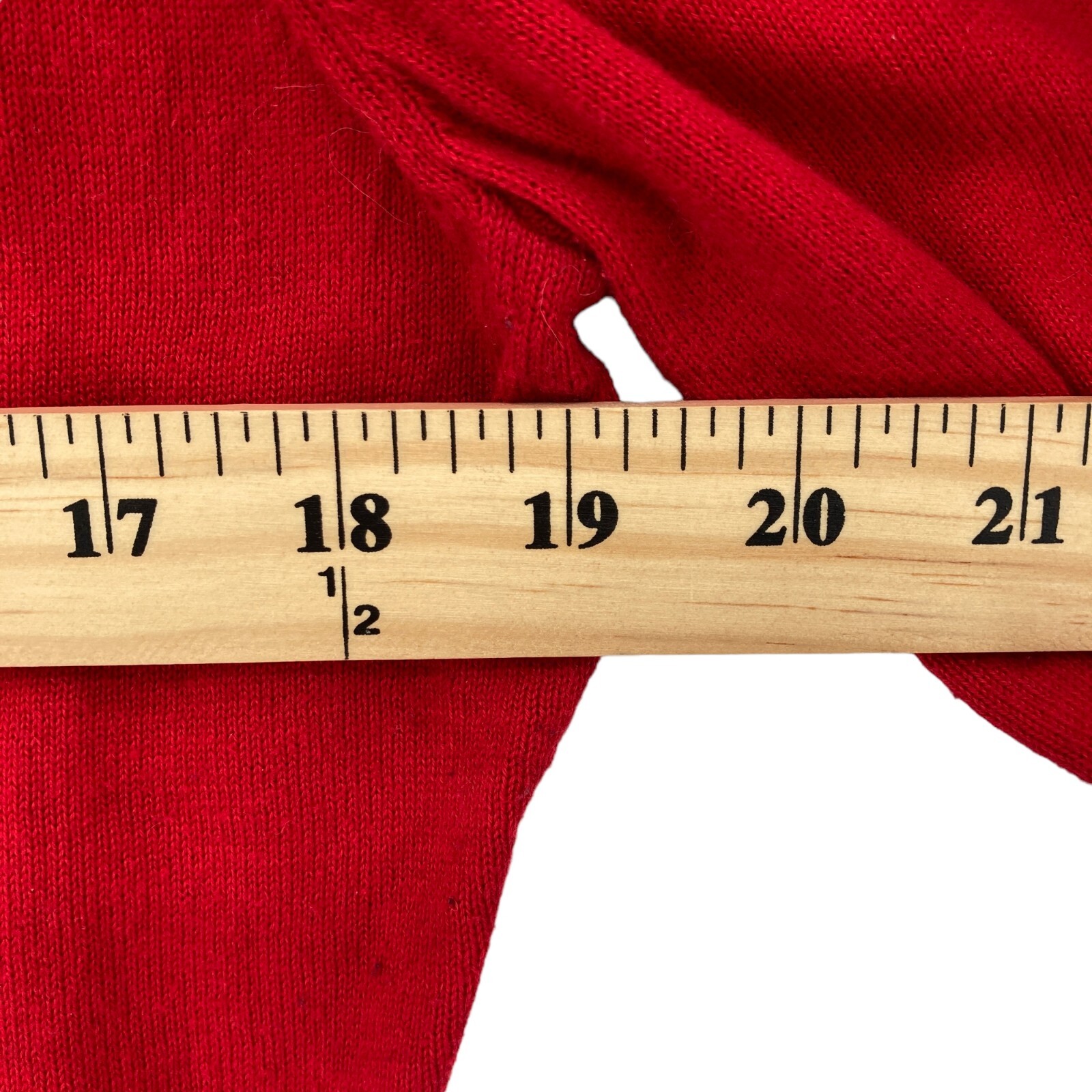 Tommy Hilfiger Sweater Womens XL Red Navy Knit Long Sleeve Round Neck Pullover thumbnail 14