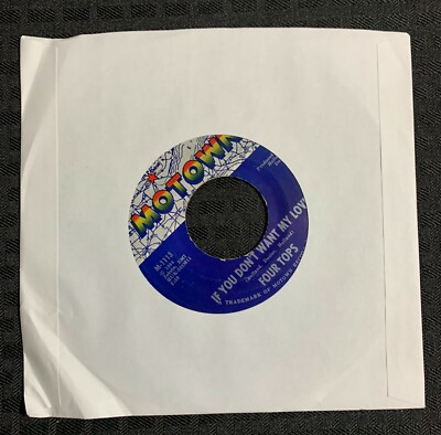 1967 Four Tops   You Keep Running Away 7'' 45 VG+ Motown   M-1113
