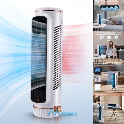Portable Air Conditioner Personal Space Evaporative Cooling Tower Fan 3 Speeds