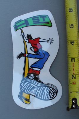 H-Street Matt Hensley Plan B Clear Reissue Z71B Original Skateboarding STICKER