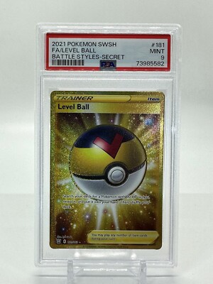 Pokemon Card Level Ball 181/163 Gold Secret Rare from Battle Styles - PSA 9  | eBay
