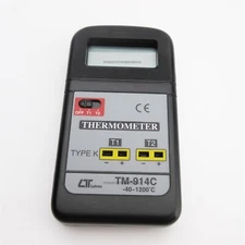 Lutron TM-914C Dual Channel Thermometer Thermodetector Temperature Meter New ru