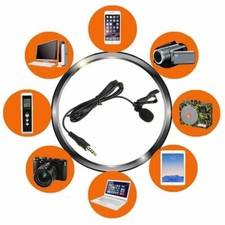 Portable Microphone Clip on Omnidirectional Lavalier Lapel Condenser Mic