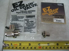 International DT466 '05 & on EZ Oil Drain Valve with Hose End P/N EZ-104 & H-001
