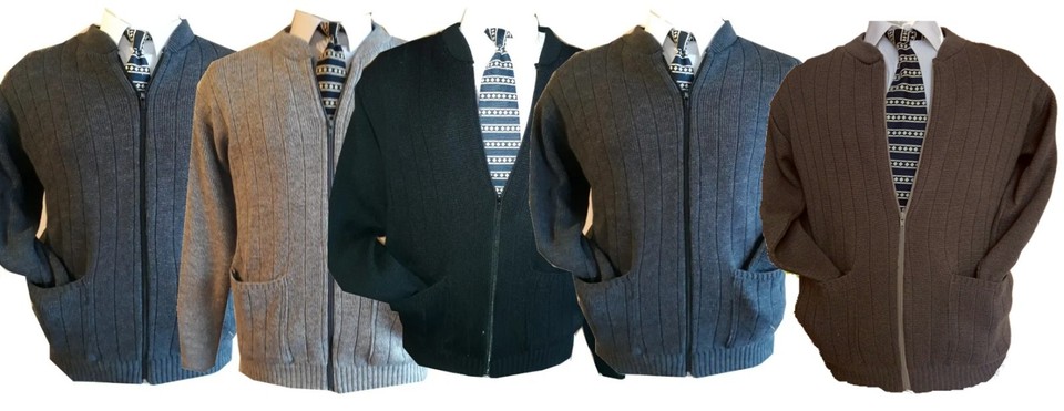 Cardigan Nero Uomo Cardigan Uomo Only & Sons Con Cerniera - 50% Cotone 50% Acrilico, Taglio Regolare Maniche Lunghe - Foto 14