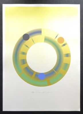 Mitsuo Katsui silkscreen  Signed  Poster 26x20 inch