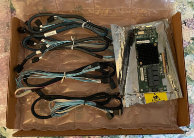 ASR-71605 Adaptec 16 Port 6Gbps PCIe Raid w Battery & 4x Mini SAS SFF-8643 Cable