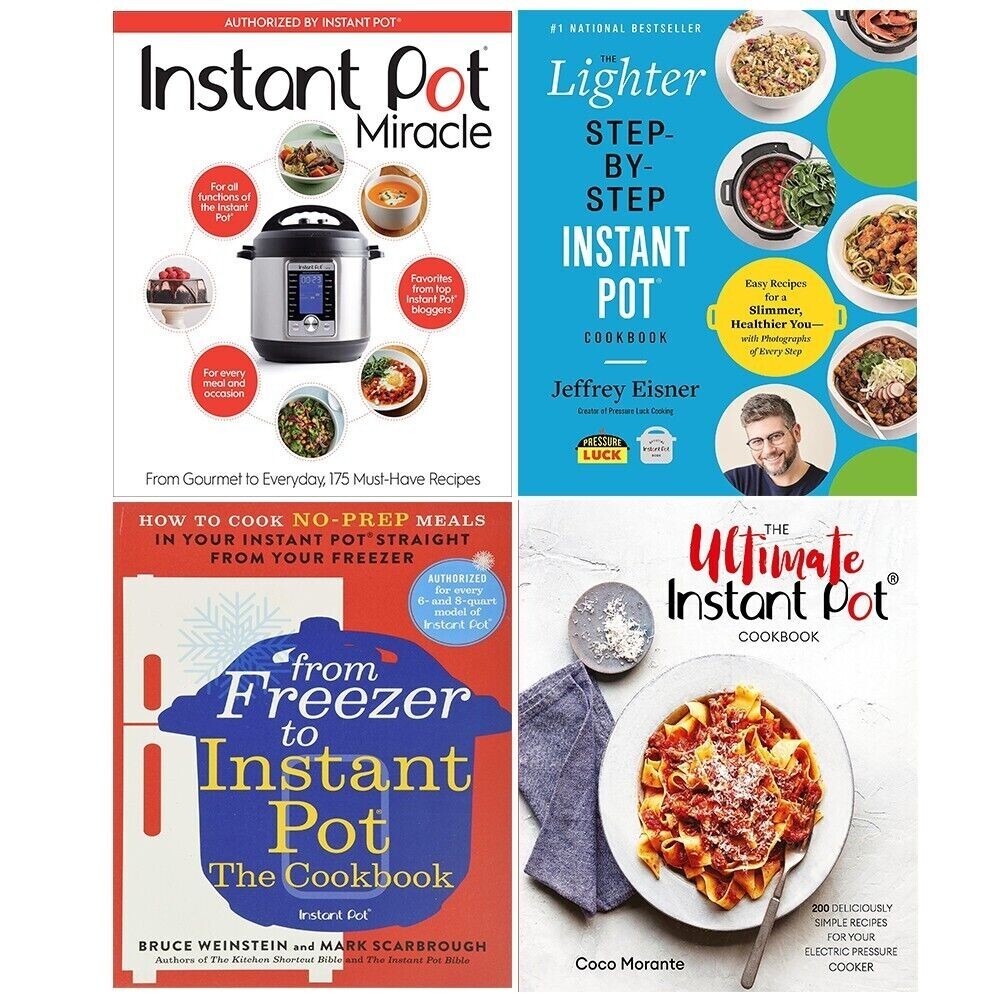 Jeffrey Eisner, Houghton Mifflin, Bruce Weinstein And Mark Scarbrough Unisex From Freezer To Instant Pot Cookbook,Lighter Step-Bystep,Ultimate Instan 4 Books Set - Image 4