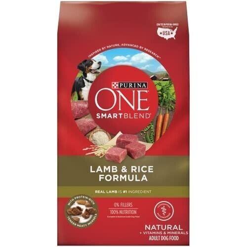 Purina ONE Dry Dog Food Lamb and Rice Formula - 31.1 lb. Bag
