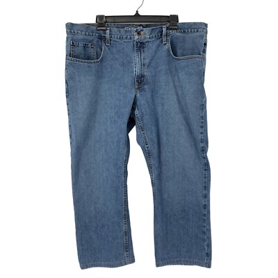 Mens Eddie Bauer Jeans Size 40 x 24.5 Crop Short Short Relaxed Straight 3294