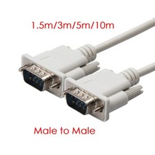 DB9 Serial Cable 9 Pin RS232 Male to Male PC Converter Extension Cable