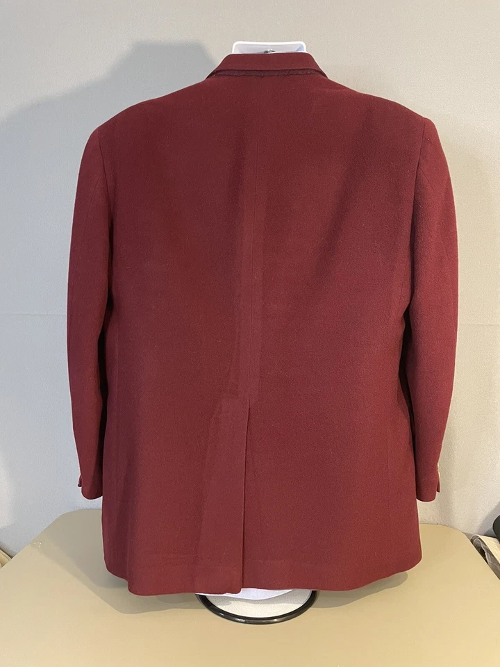 Jos A. Мужской блейзер Bank Primer Collection 40R красный 100% кашемир - Изображение 2 из 4