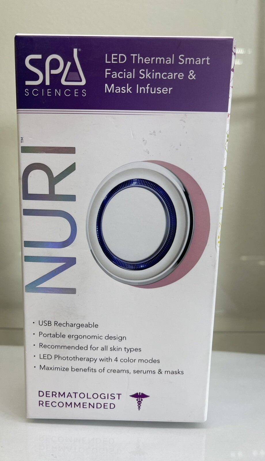 Nuri Science NURI Spa Science- LED Thermal Smart Facial Skincare & Mask Infuser. New ...