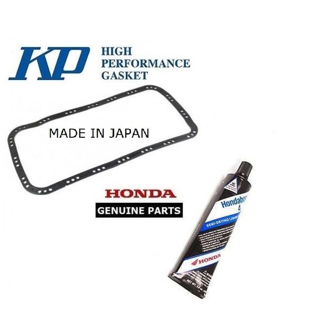 KP OIL SUMP PAN GASKET + HONDABOND 4 GASKET SEALER FOR HONDA INTEGRA