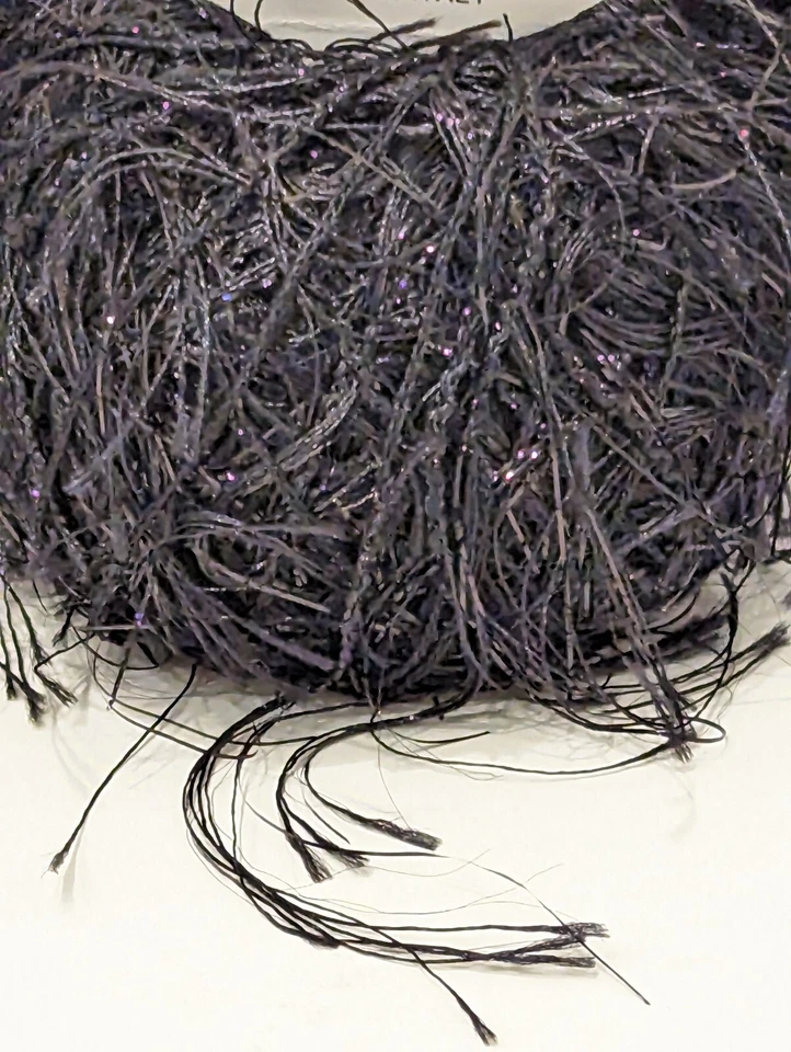 Лот из 5 БЛЕСТЯЩИХ Lashy Balls of METAL от TrendSetter Yarns ИТАЛИЯ #55 ЧЕРНЫЕ - Изображение 4 из 4