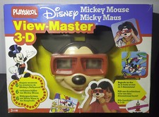 1989 View-Master 3-D Mickey Mouse Viewer Gift Set with 6 Reels  Made In Belgium
